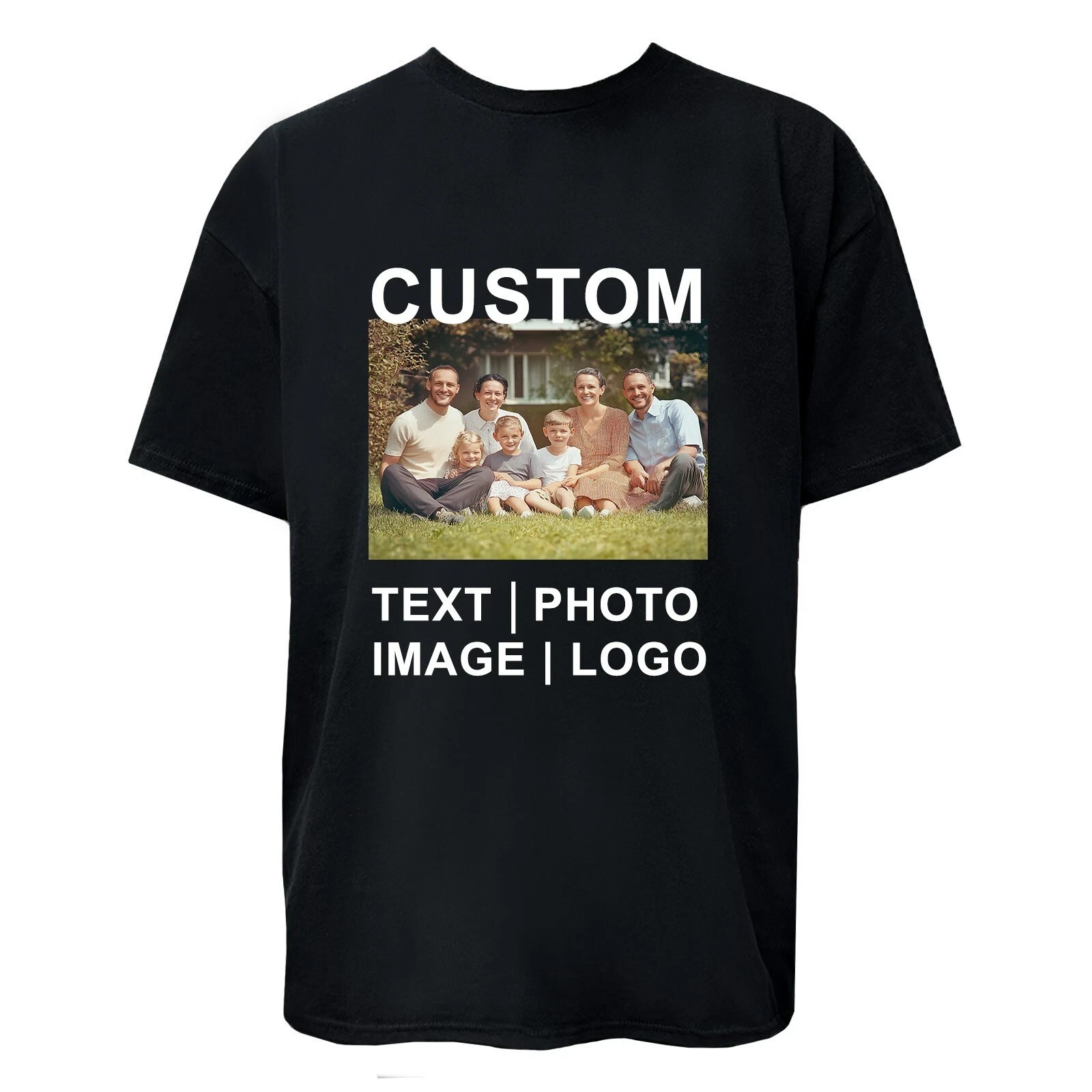 Custom Personalized T Shirt Print Your Logo Photo Text Custom Made Shirt Tee hot