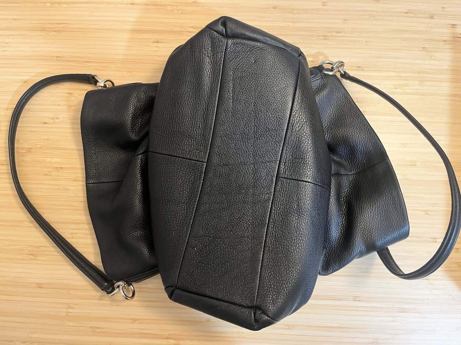 Coach Madison Phoebe Black Pebbled Leather 3 Compartments Shoulder Bag