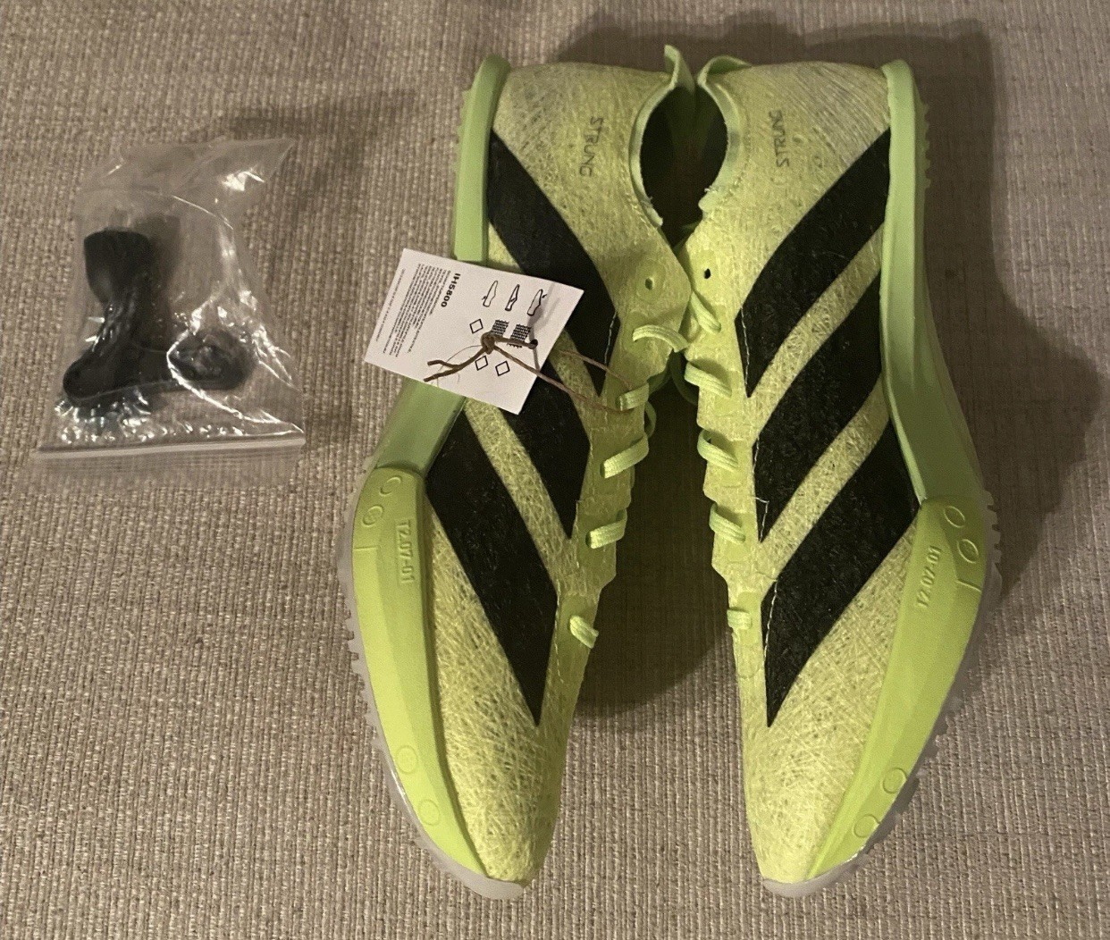Adidas Adizero Prime SP 3 Strung Lucid Lemon Track Spikes M Sz 7.5 W8.5 IH5800