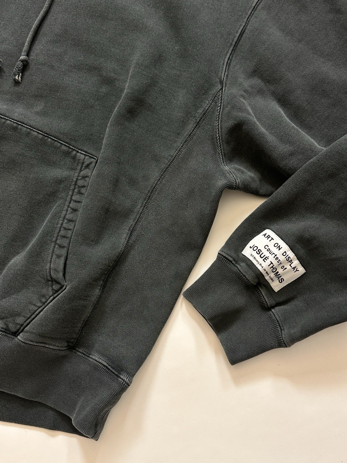 Gallery Dept Washed Black Charcoal Gray Hoodie Hype Streetwear Designer Men’s XL
