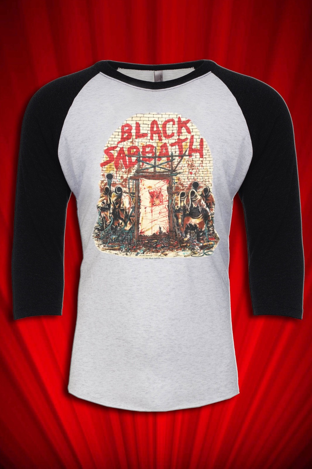1981 BS Heavy Metal Tour Jersey T-Shirt | Vintage style 3/4 Sleeve SM-XXL