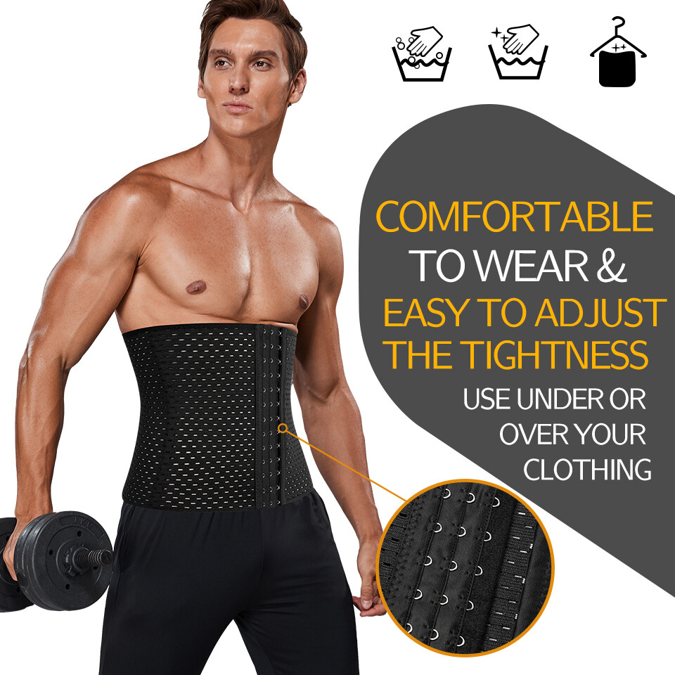 Men Belly Flatten Fat Burner Tummy Control Girdle Slimming Body Shaper Corset