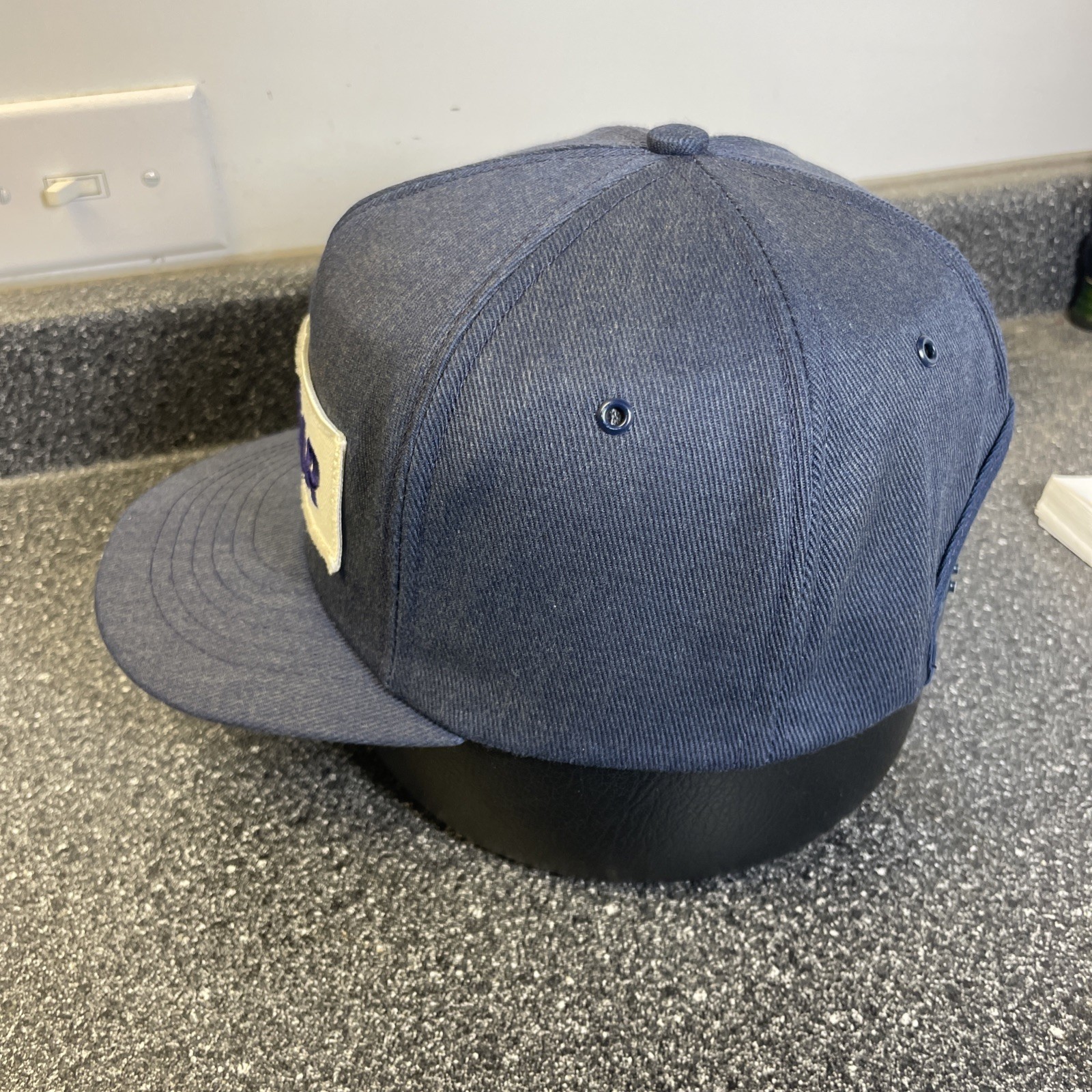 Vintage Goodyear Patch Snapback Trucker Hat Cap 70s USA Swingster Foam Removed