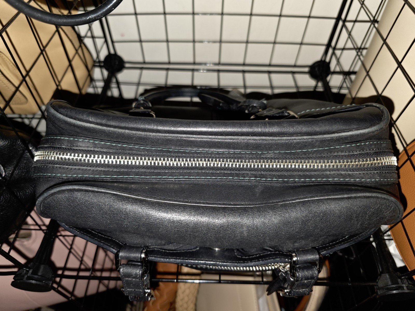 Coach Hamptons Leather Satchel 8A69