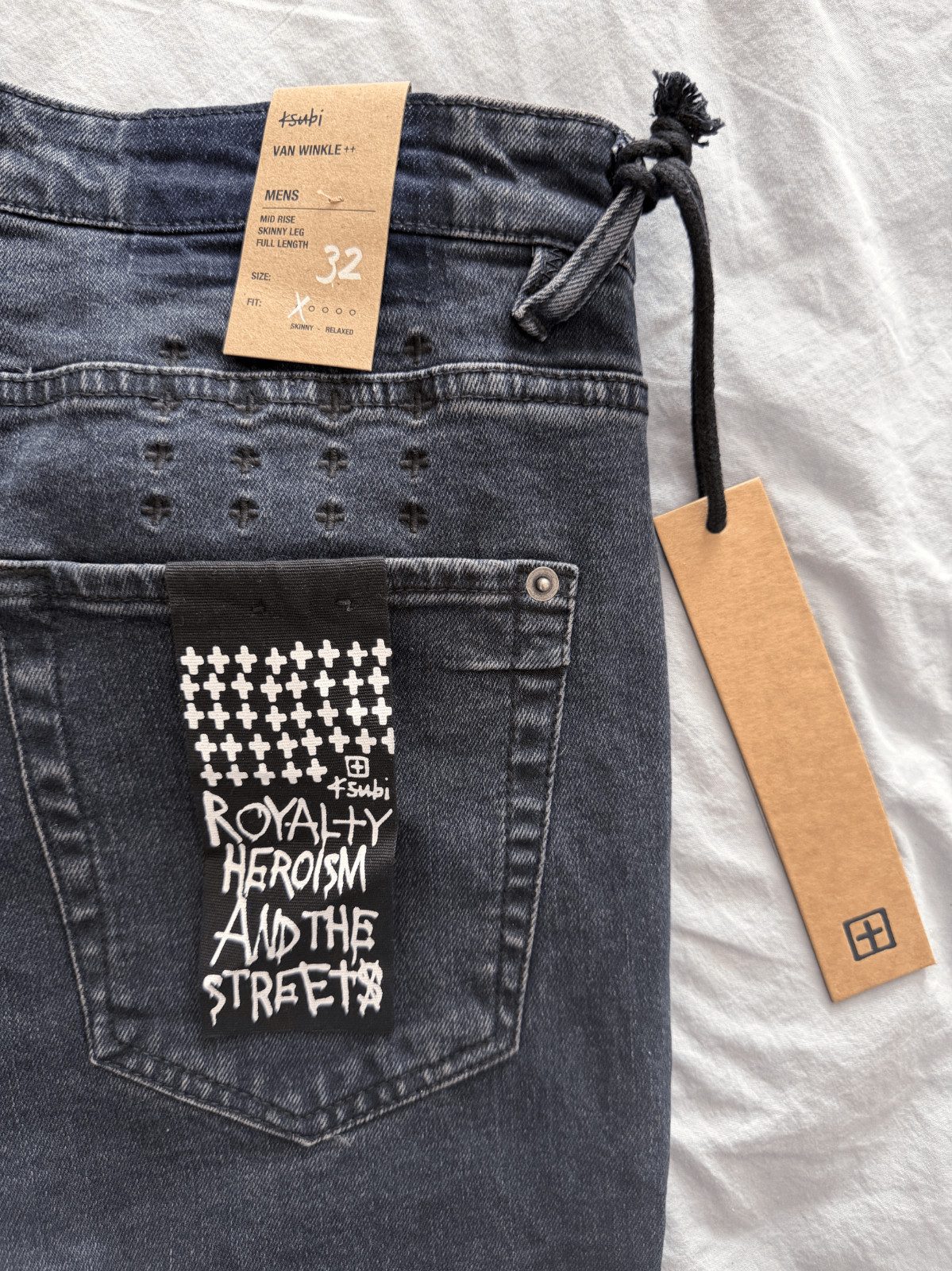 Ksubi Van Winkle++ Shadow Re-Dye Skinny Stretch Jeans W32 BNWT