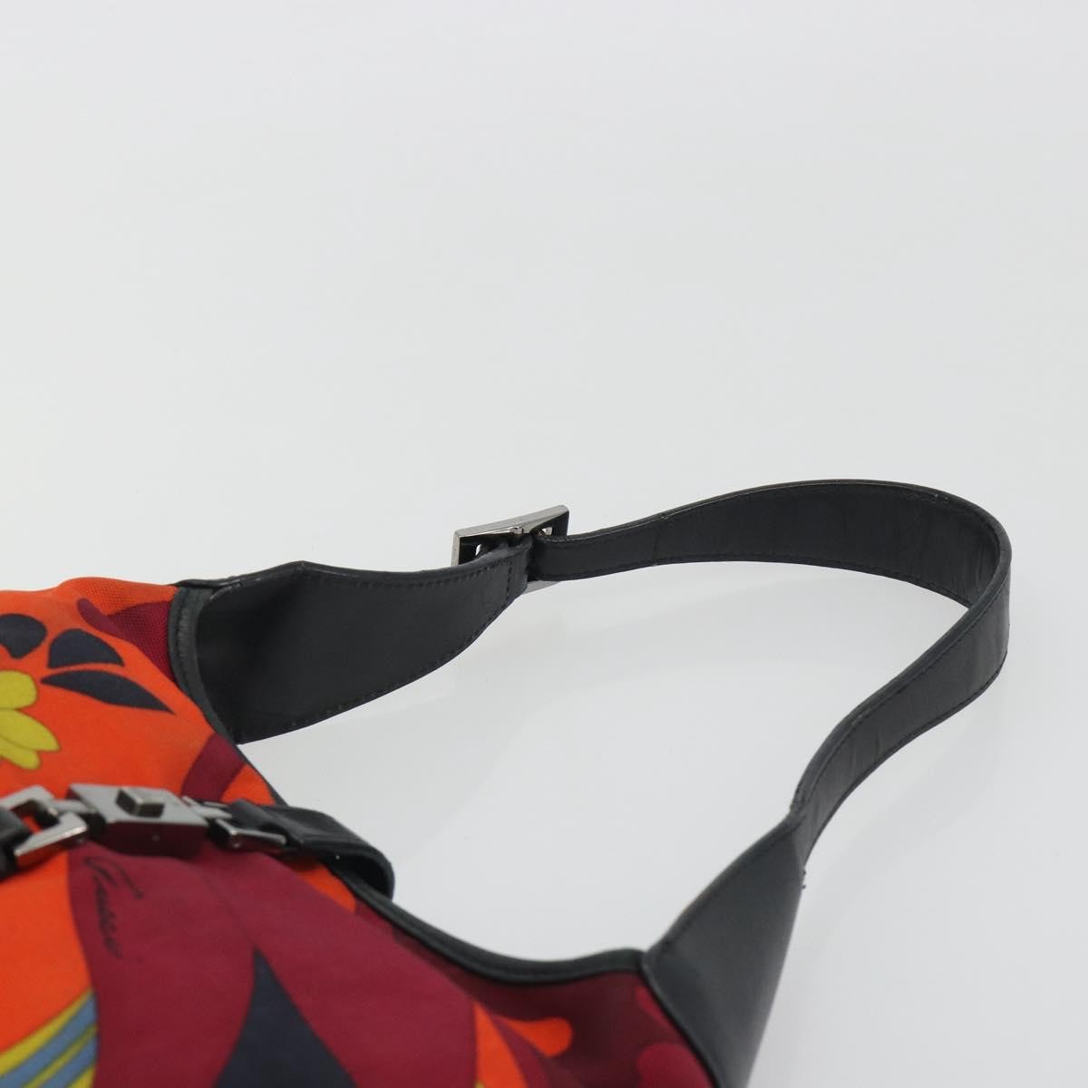 GUCCI Jackie Shoulder Bag Canvas Orange Silver 001 9735 Auth ep15603