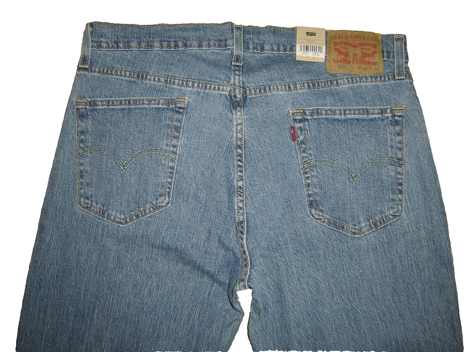 NWT Levi’s 559 jeans 34 x 34 Relaxed Straight Fit Retail $80 Style # 00559-0573