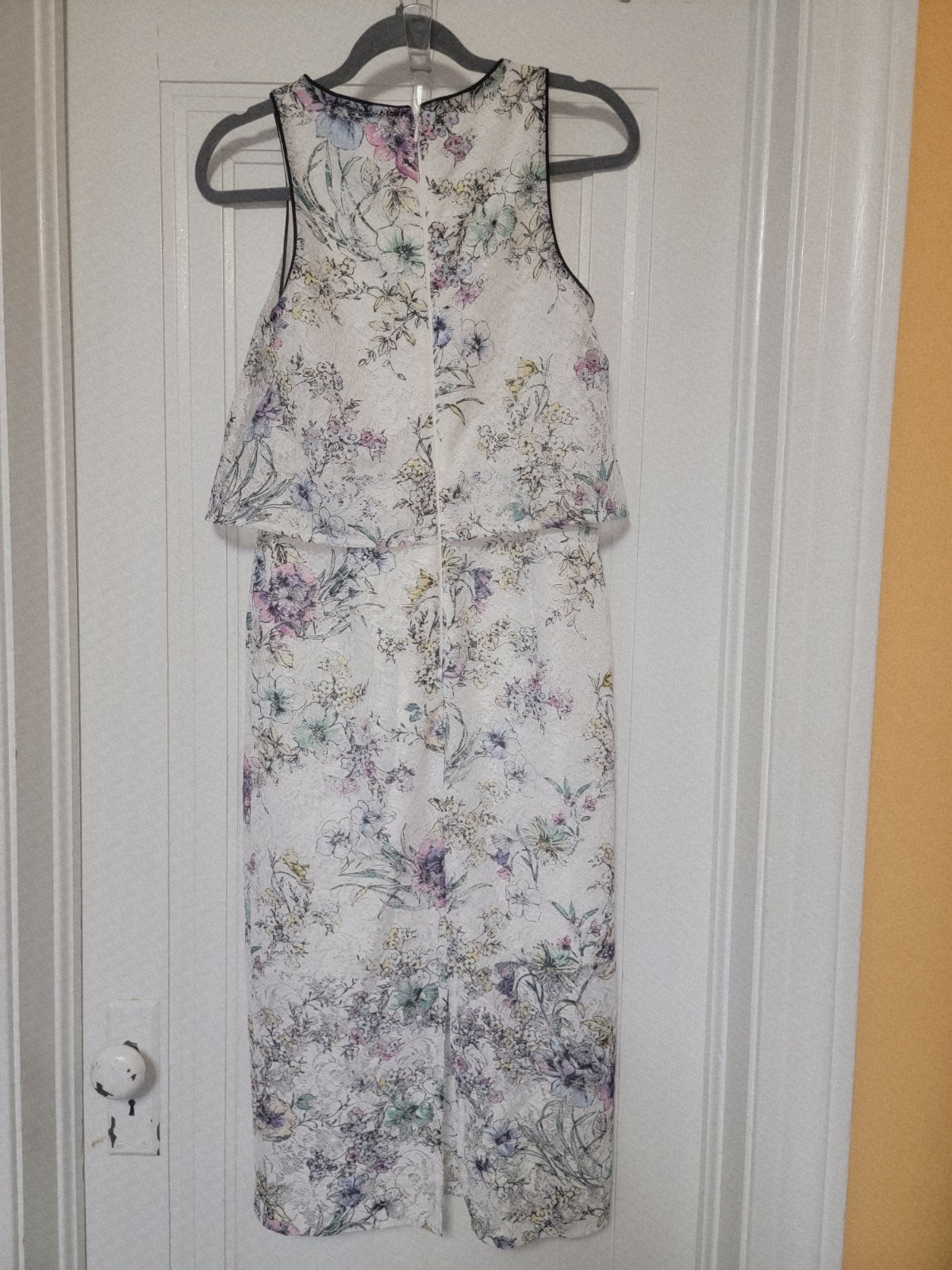 Antonio Melani Darla Lace Popover Dress Sleeveless Midi Zip Lined 4 Party
