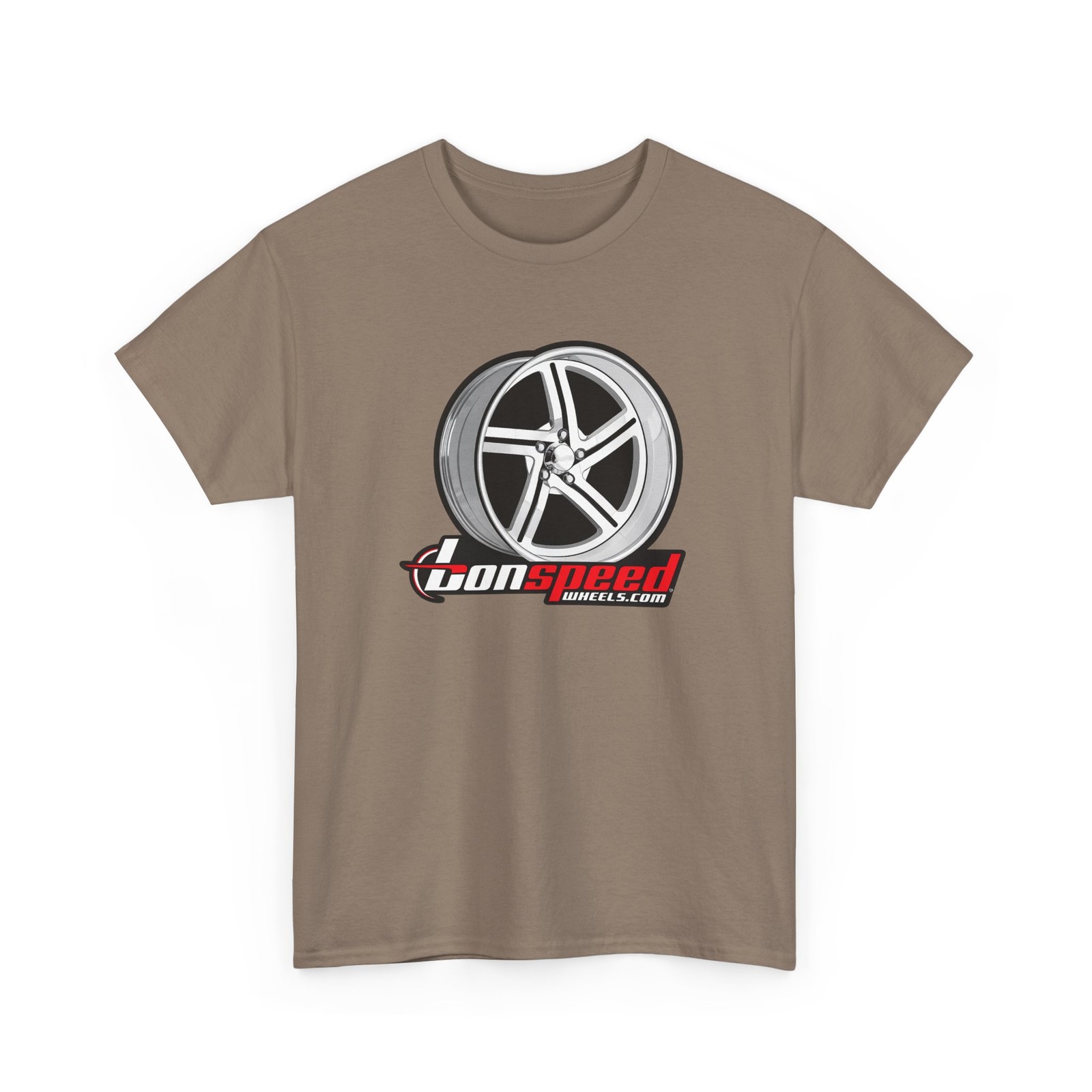 bonspeed Billet Wheels Logo Tee | Sweep Wheel Automotive T-Shirt