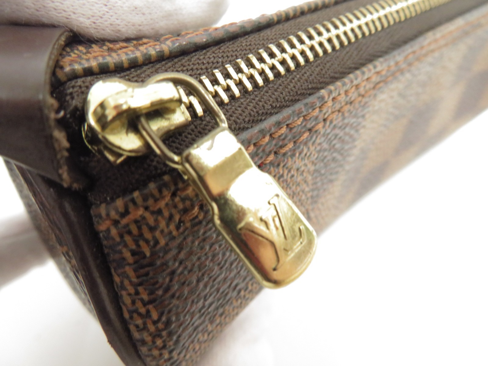 Authentic Louis Vuitton Damier Ebene Pouch for Papillon F#48510