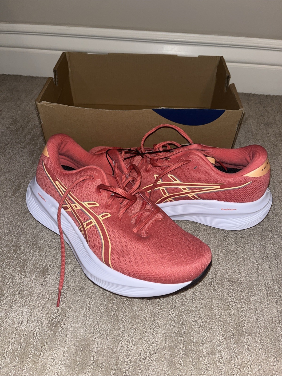 Asics GEL-Excite 11 Women Running Shoe Size 10 Dark Pink Clay/Orange Glow