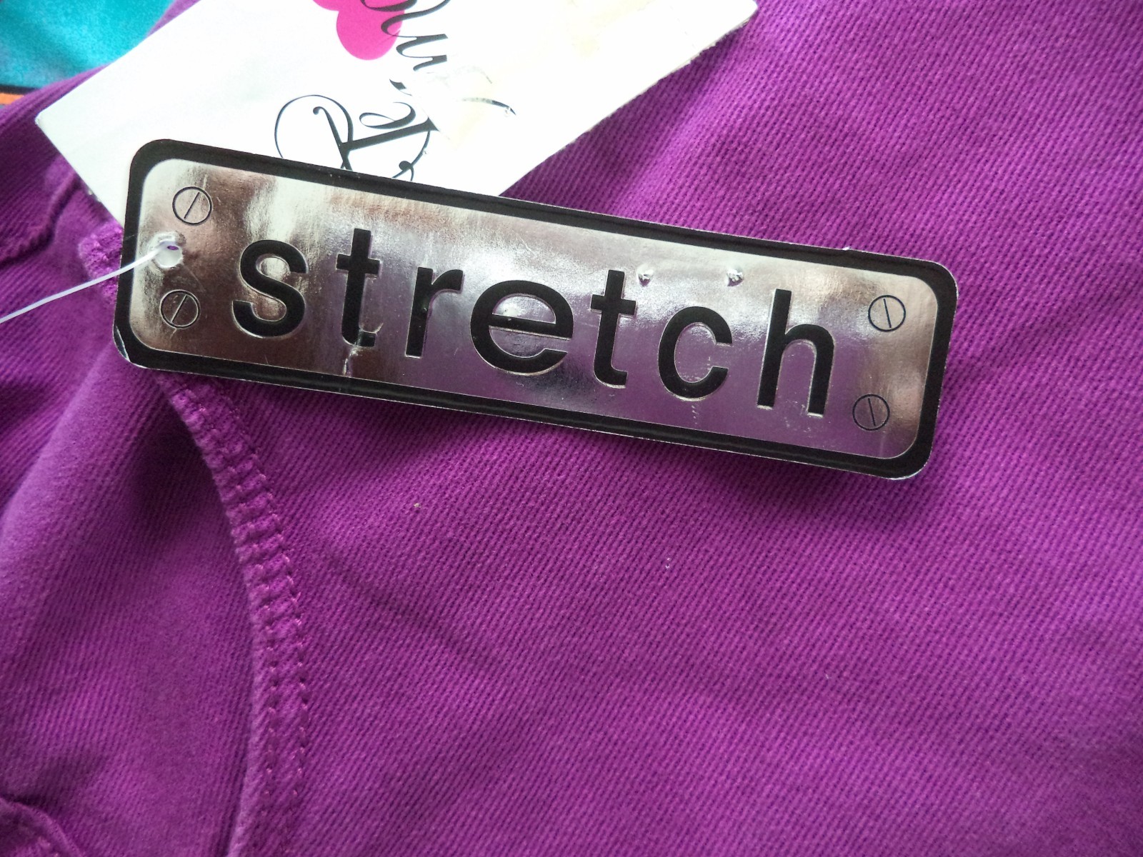 Women’s Purple Te Amo Hot Ticket Stretch Jeans. Size 22. 98% Cotton/ 2% Spandex