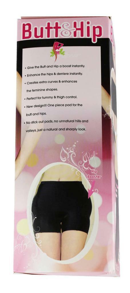 BRAND NEW WOMEN’S FULLNESS BUTT HIP PADDED ENHANCER SHAPEWEAR PANTY BLACK 8019