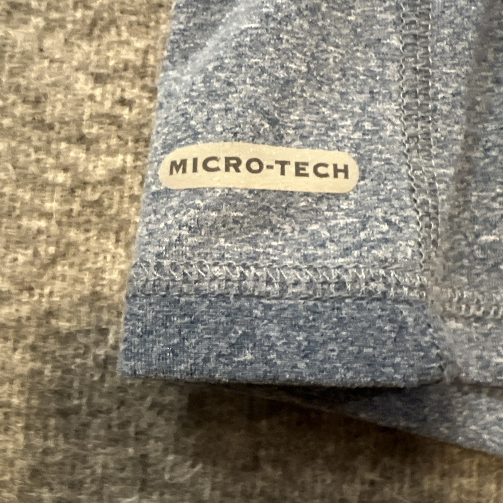 Free Country Mens 2XL Indigo Blue Long Sleeve Crew Neck Micro-Tech Pullover
