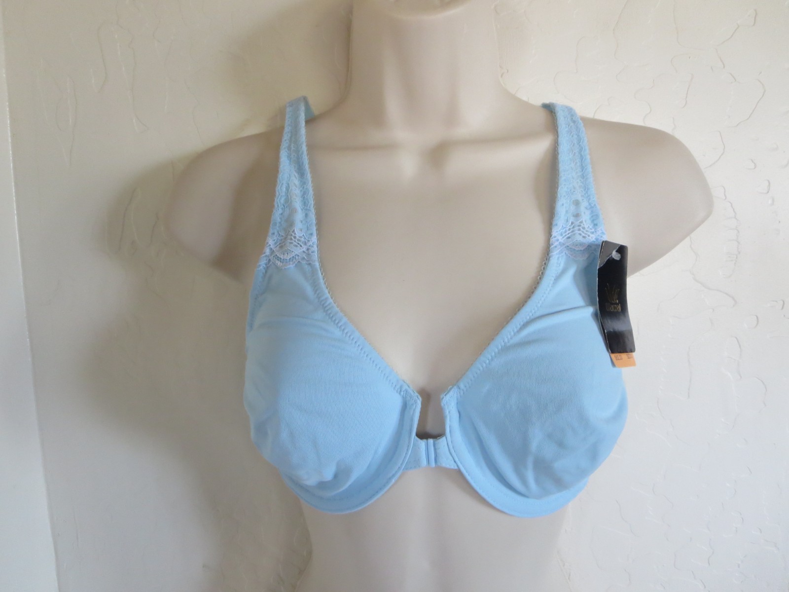WACOAL 32 DD #851311 SOFT EMBRACE FRONT CLOSE UNDERWIRE BRA, BLUE, NWT $52