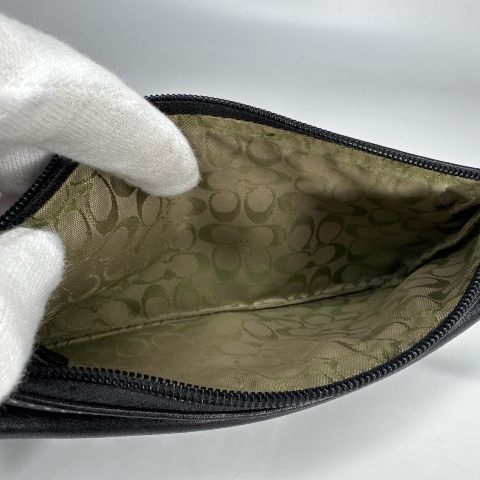 COACH Vintage Bleeker Black Leather Wristlet