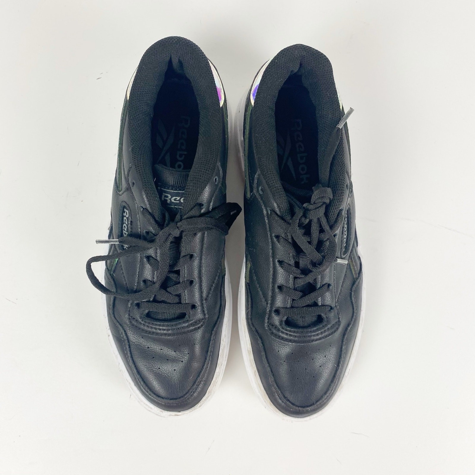 Reebok Classic Club C 85 Black Iridescent Sneakers Women’s Size 6