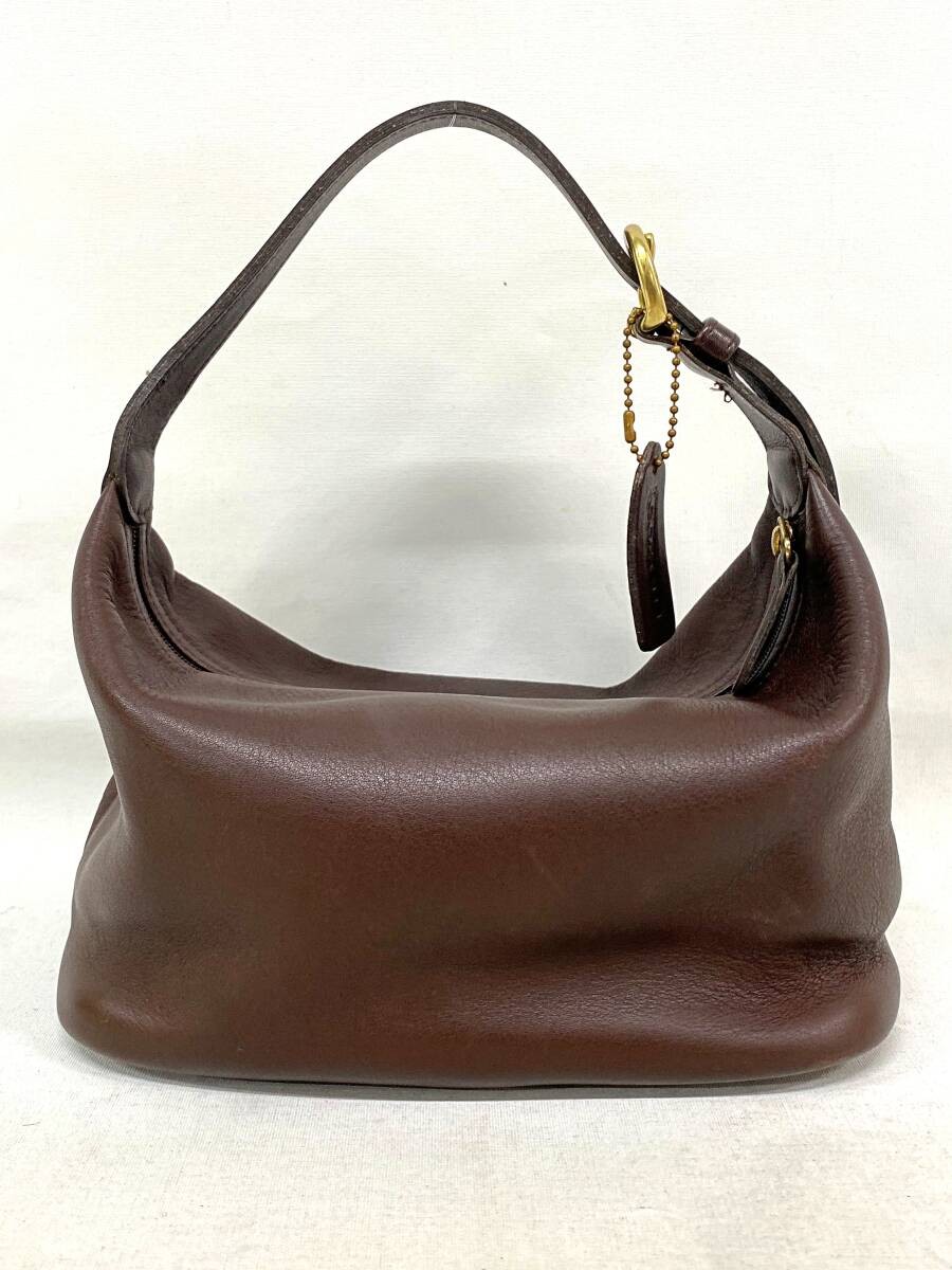 Pre-Owned COACH 4145 Ergo Dark Brown Leather Hobo Shoulder Bag USA