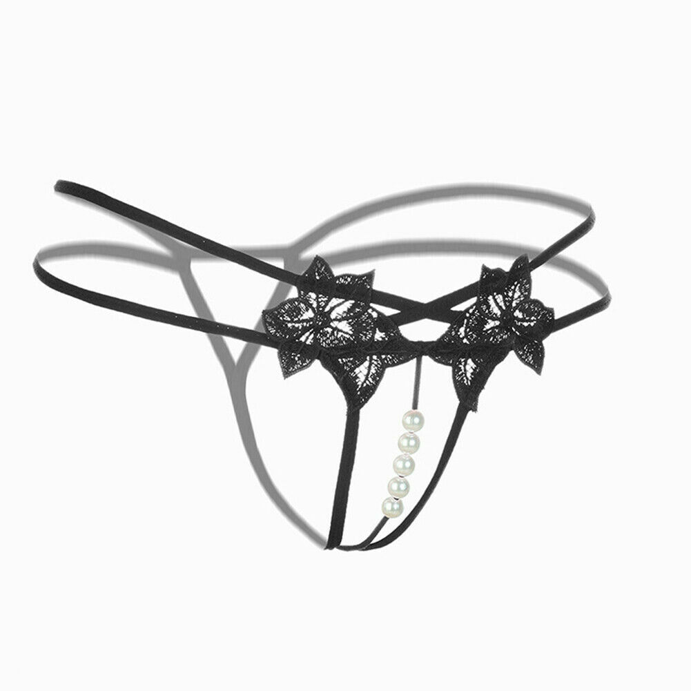 ☆USA☆ Sexy Women Lace Thong G-string Panties Lingerie Underwear Crotchles T-back