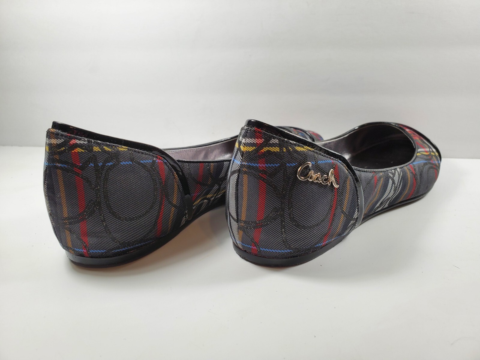 Coach Q528 Randy Women’s Checkered CC Monogram Ballet Flat – Size 6.5B