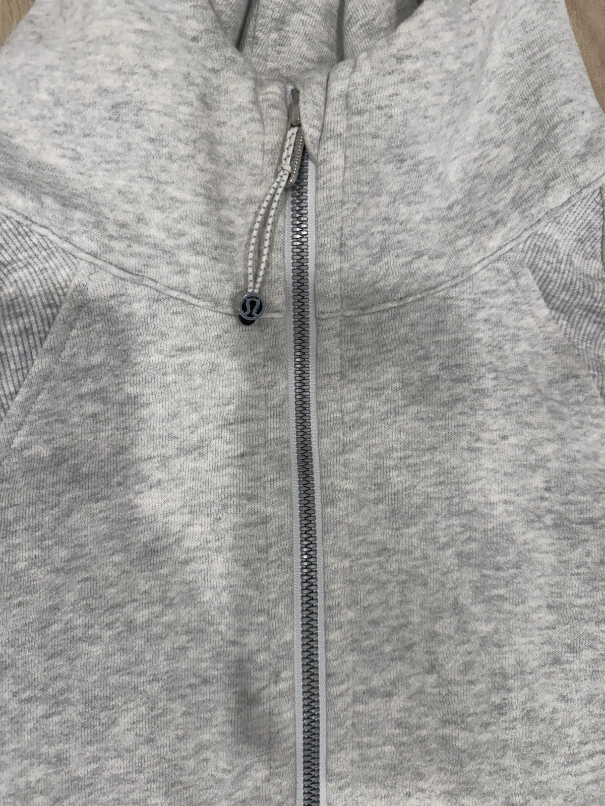 Lululemon Scuba Gray 1/2 Zip Pullover Hoodie Fleece Women’s Size M/L