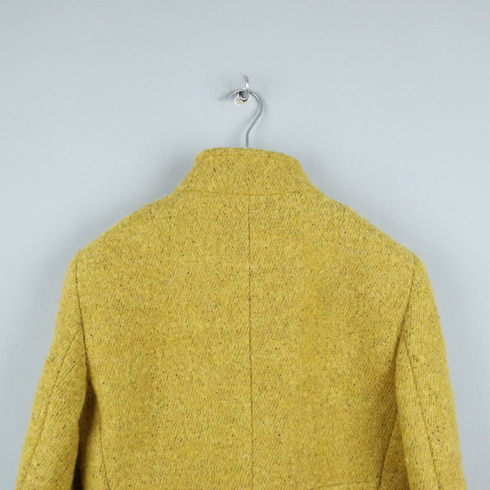 AKRIS Womens Yellow Wool Alpaca Coat Jacket Size US6 D36 F38