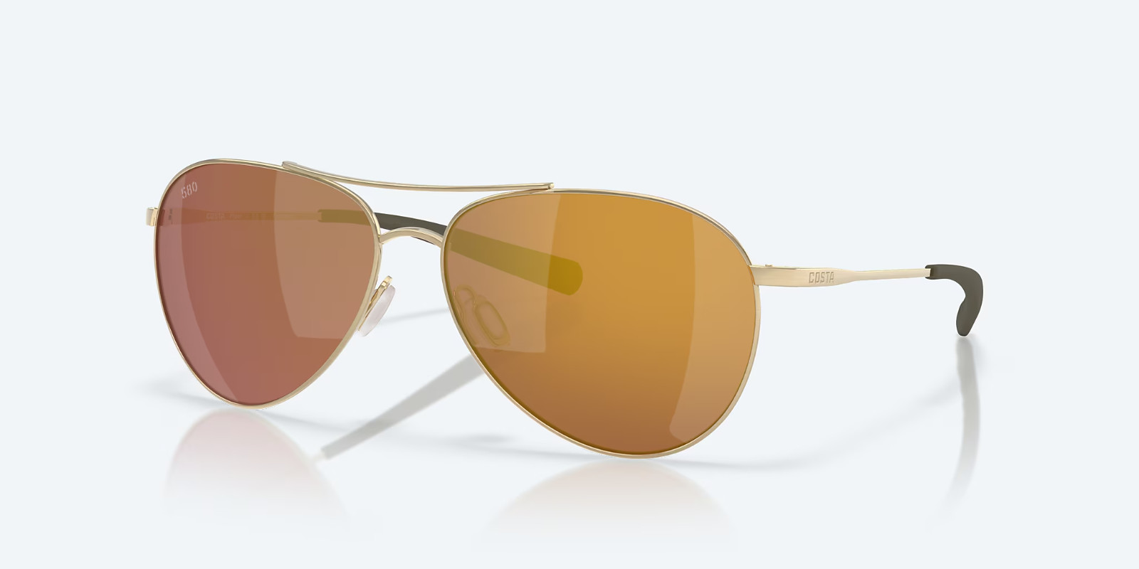 Costa Del Mar Piper Sunglasses Brushed Gold/Gold 580G Lens NEW