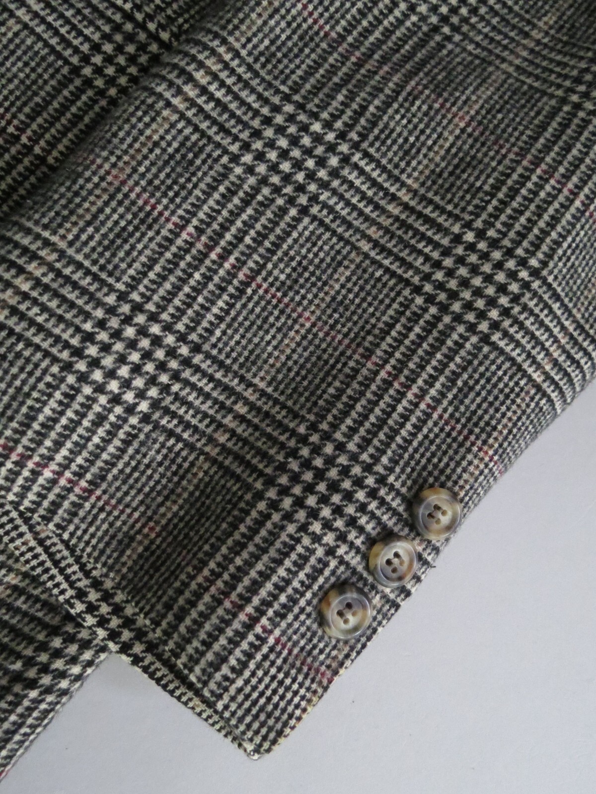 VTG Brooks Brothers EST 100% camel Hair hounds tooth check sport coat 42 L