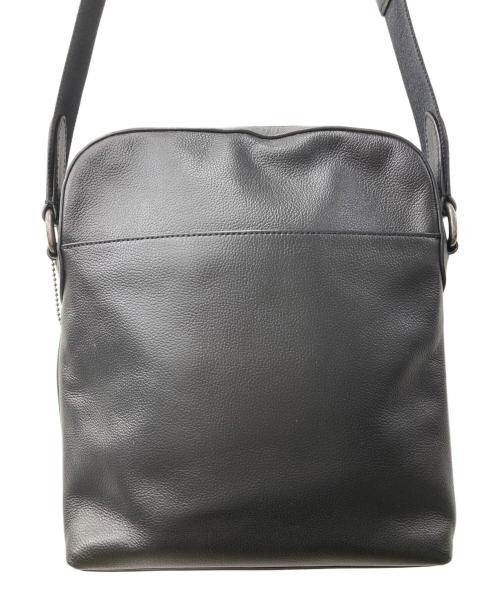 COACH Smooth Leather Houston Flight Bag/Shoulder Bag black F6