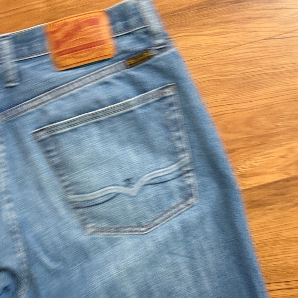 Lucky Brand Gunther 101 Bootcut Regular Men Sz 36 Zip Blue Denim Jeans