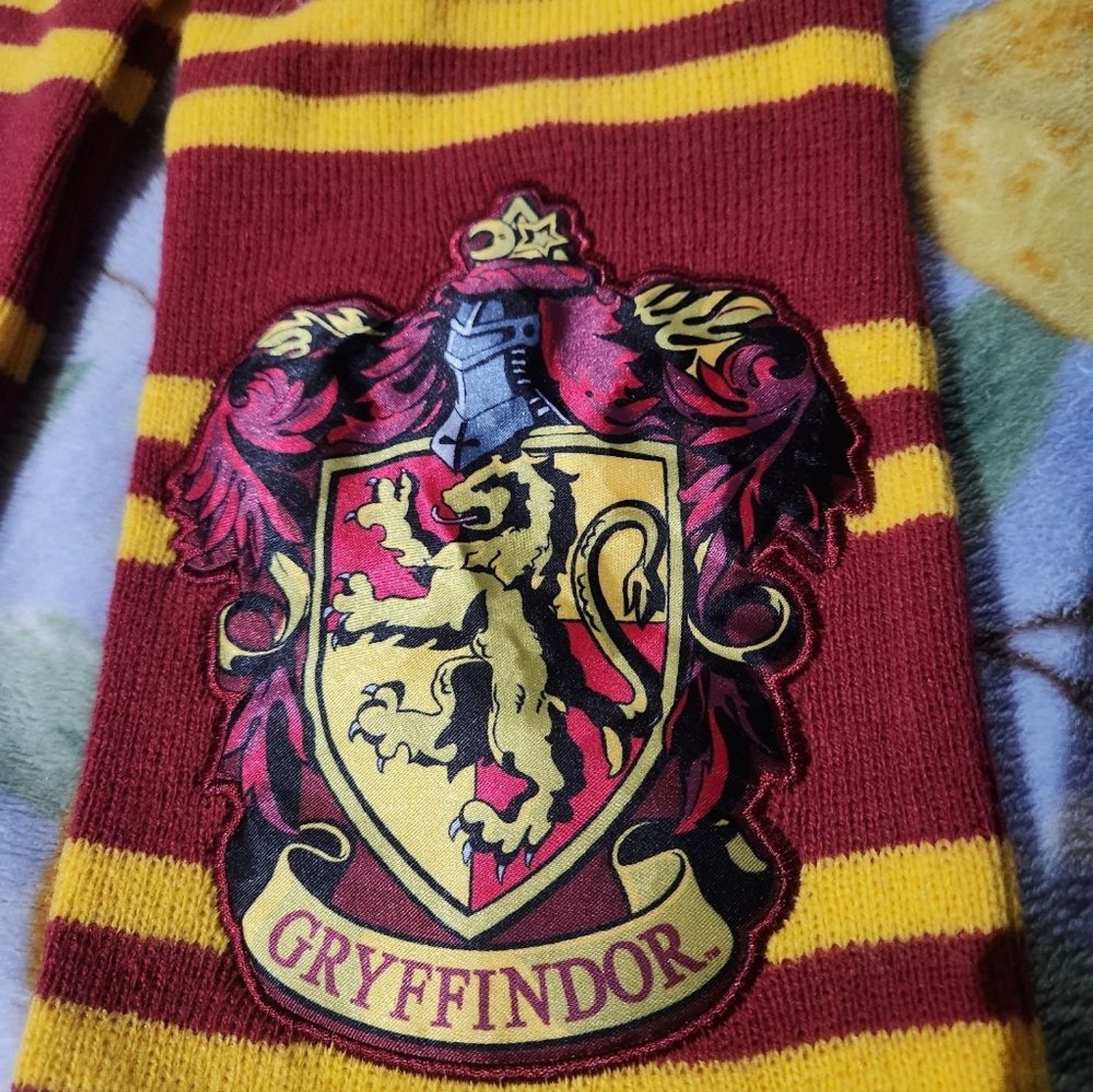 Gryffindor Striped Scarf with Crest