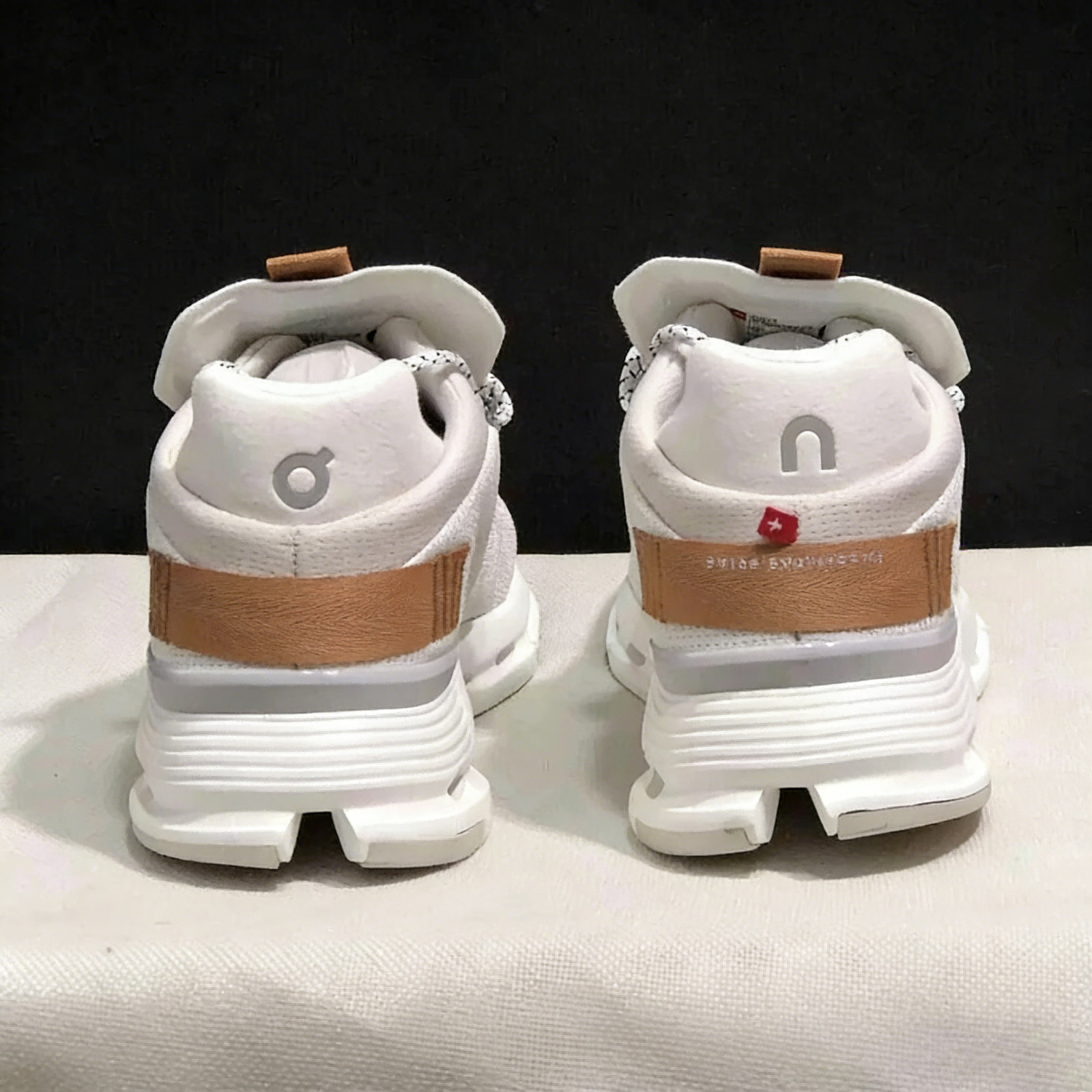 White & Pearl Cloudnova Lightweight Sneakers Unisex Men Women Brand