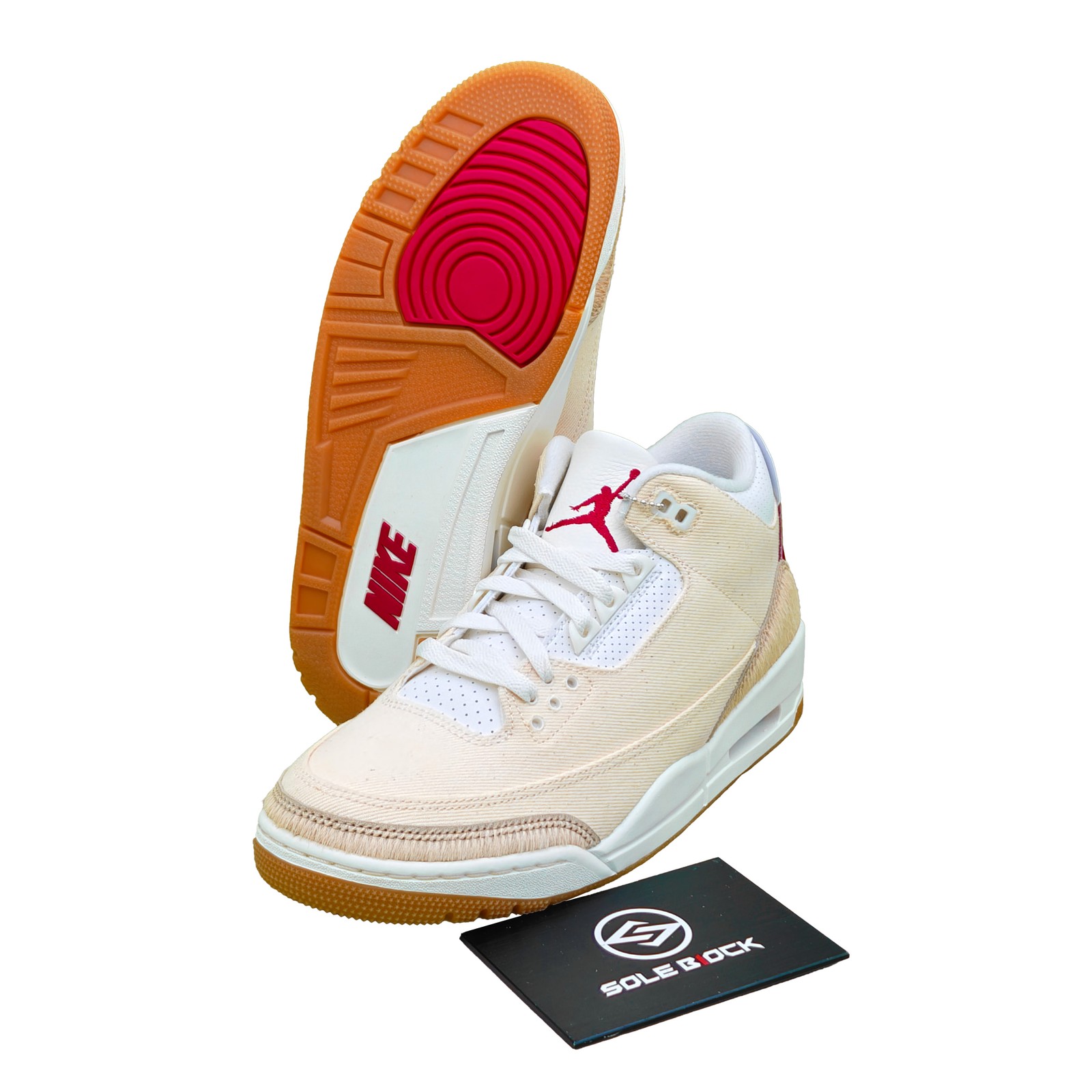 Levis x Jordan Air Jordan 3 Retro ‘Ecru Denim’ Beige Red IR0910-400