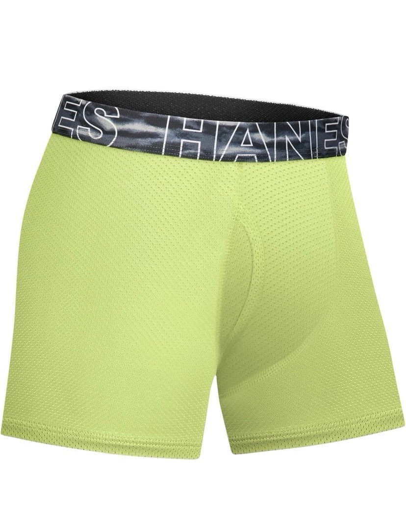Hanes X Temp 6-Pack Black Boxer Briefs Youth Boys Size L❗️Without Tags