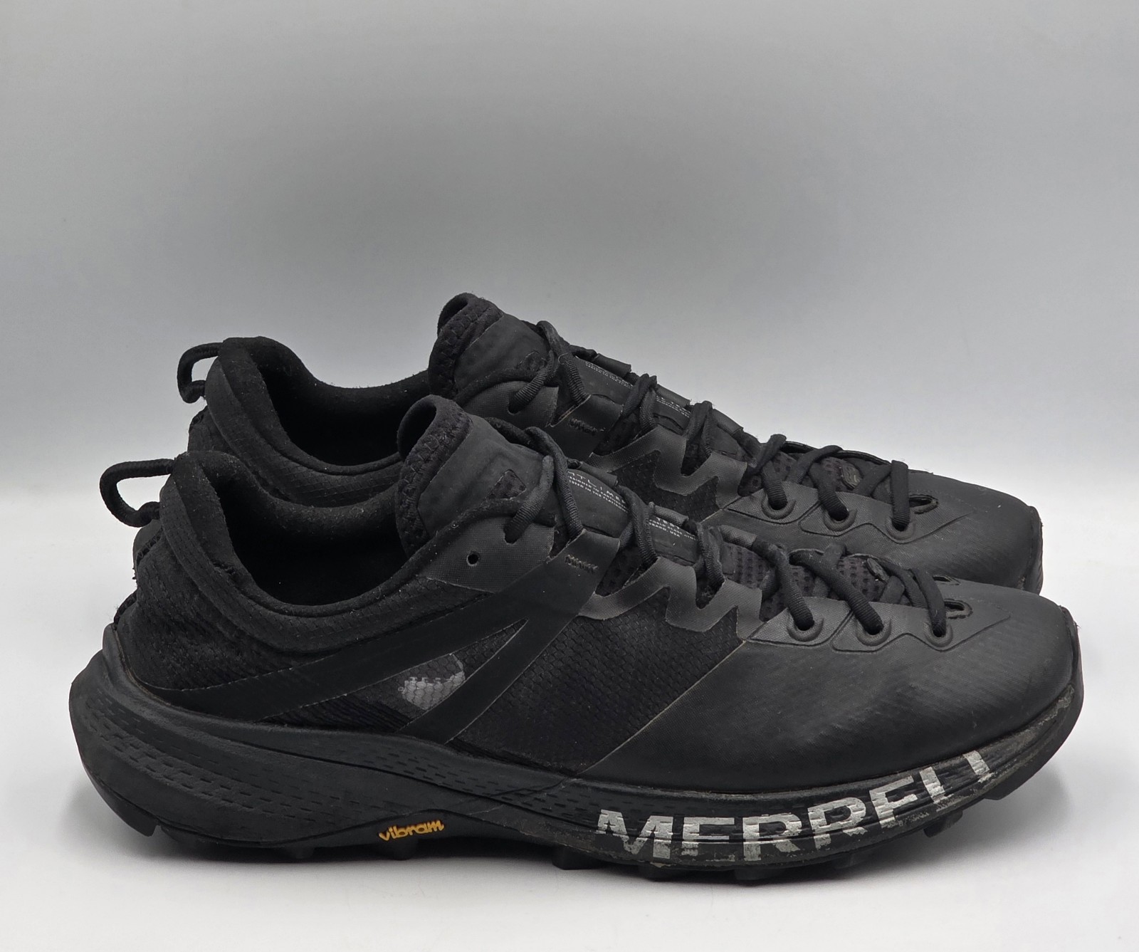 Merrell MTL MQM Black Trail Running Hiking Shoes Mens US 9 J004221 Vibram