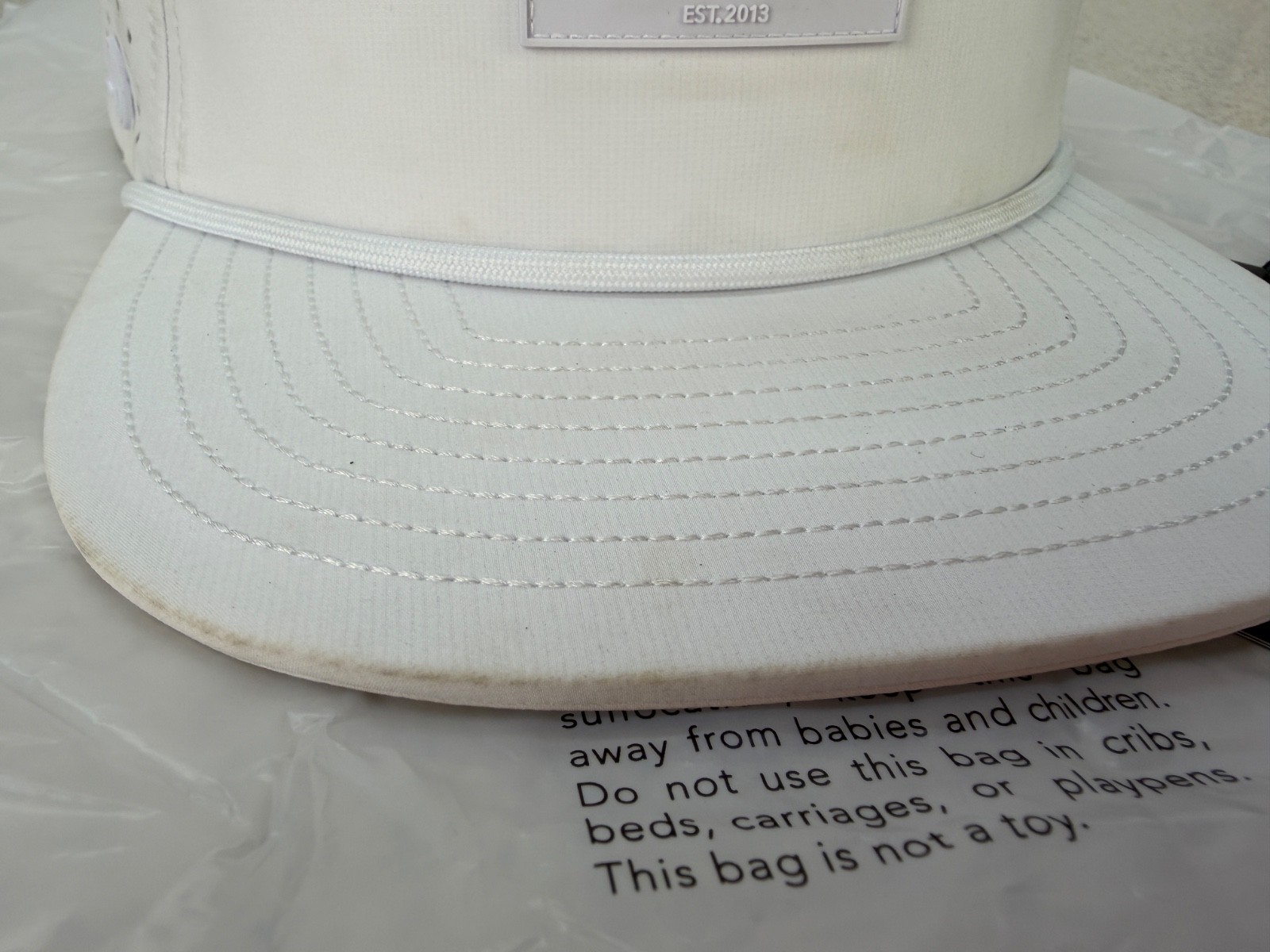 Limited Edition Melin Hydro Coronado Brick Hat WHWH – WHITE ON WHITE – XL