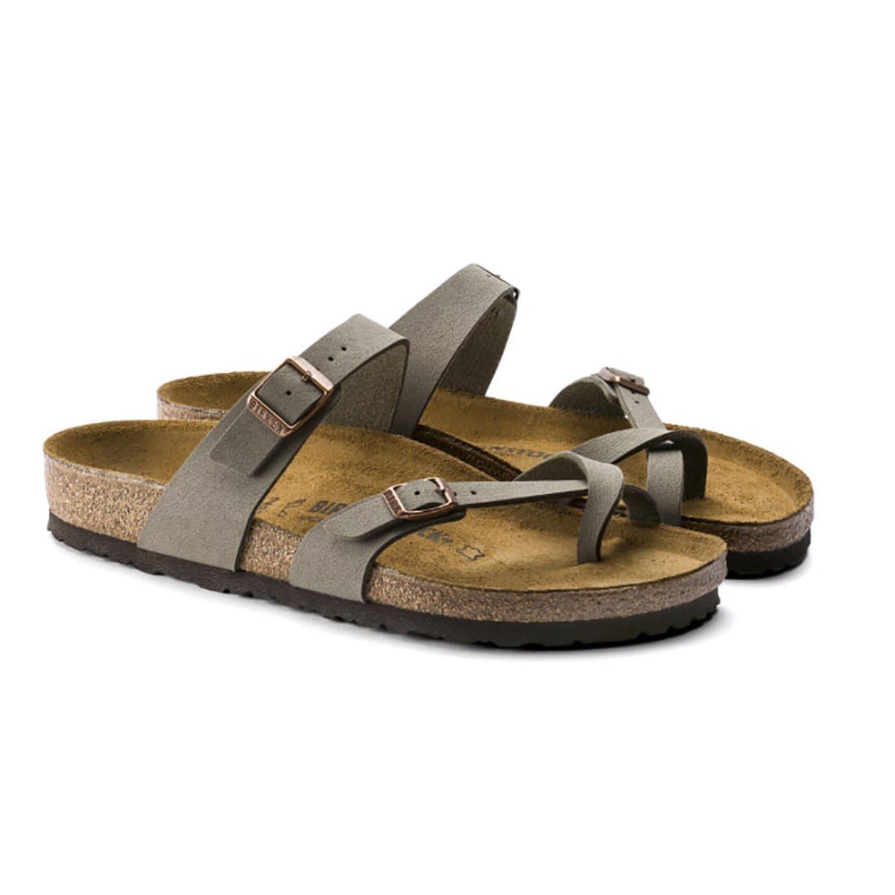 Birkenstock Mayari Birko-Flor Toe Loop Women’s Sandals – Stone
