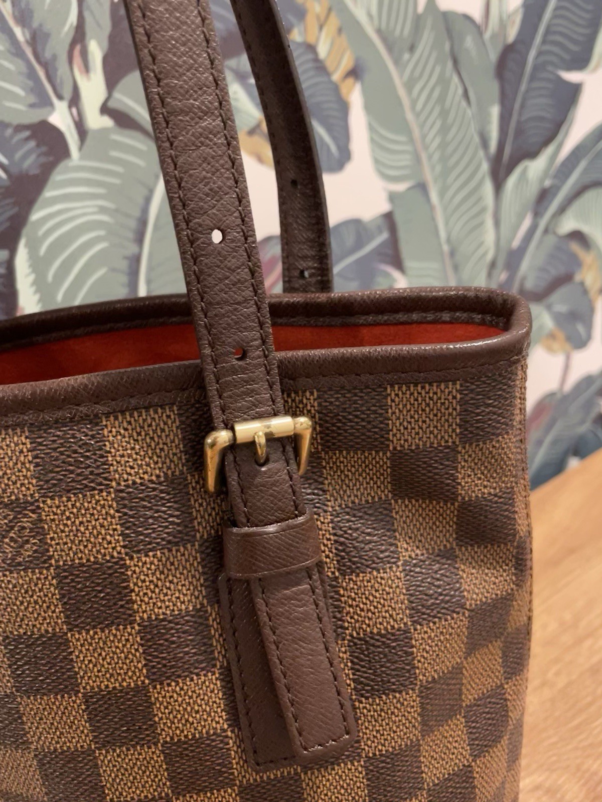 Louis Vuitton Damier Ebene Marais Bucket Bag 23
