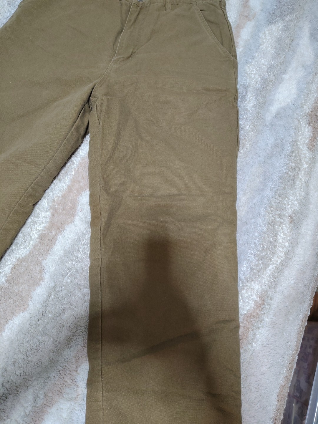 Guide Series Fleece Lined Multi Pocket Insulated Cotton Canvas Pants Sz 30 x 30