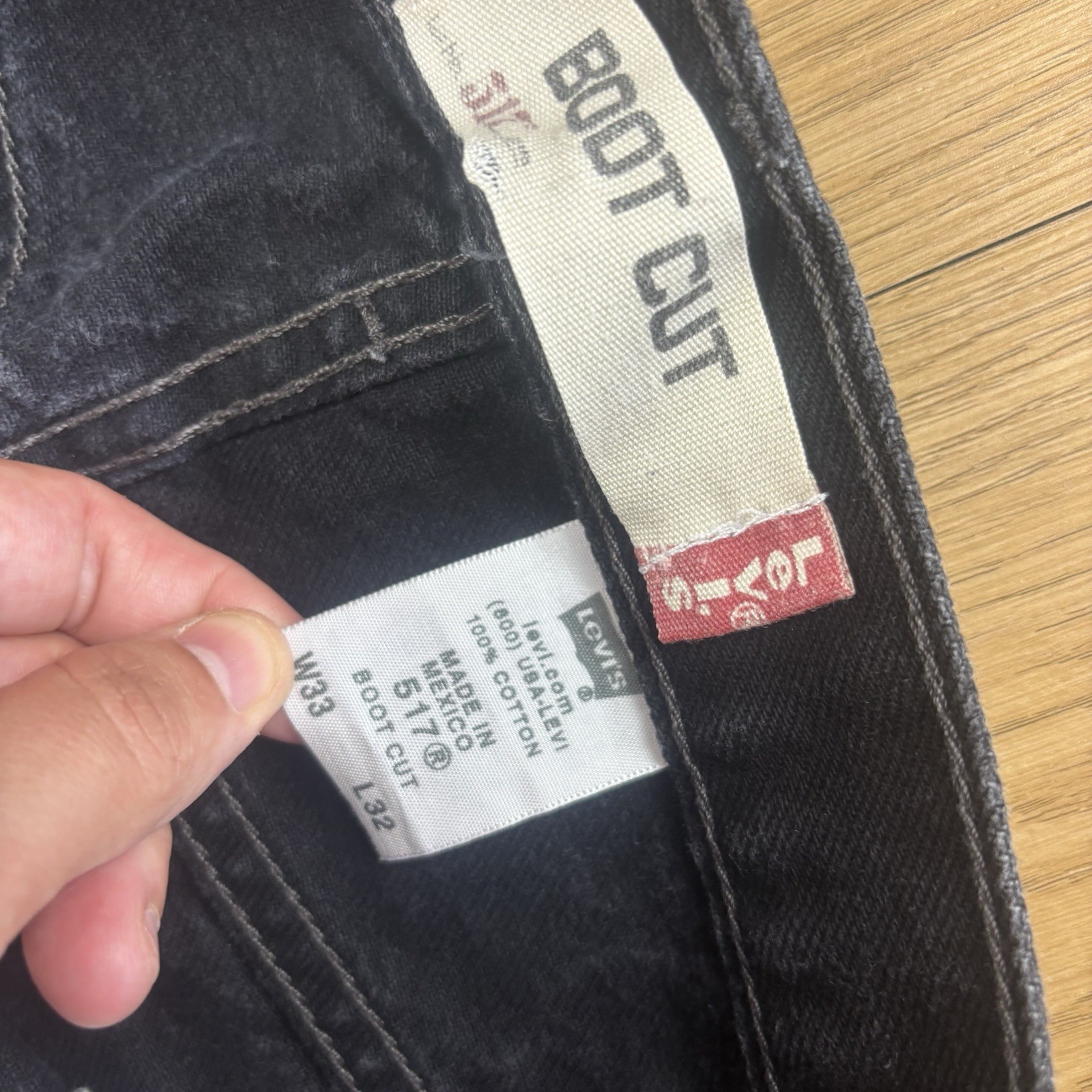 Levi 517 Jeans Mens Authentic Casual Vintage Style Bootcut Fit W33 L32