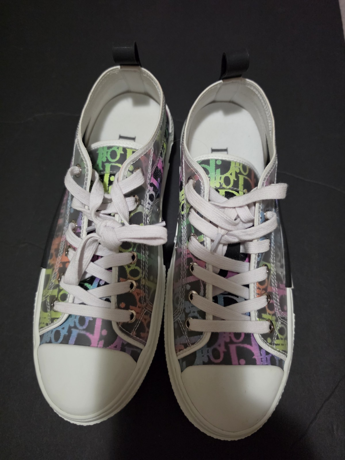 Sz 9 Men’s Dior B23 Multicolor Oblique Low Trainers Sneakers sz 42 Multicolor