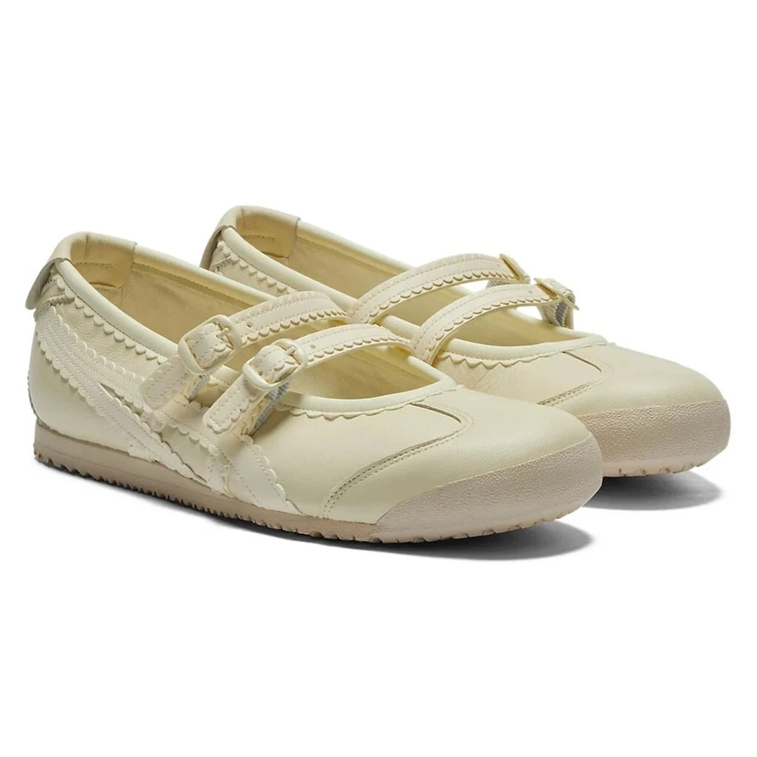 Womens Patou x Onitsuka Tiger Mexico 66 Tgrs Mary Jane Ballet Flats Muti-Color