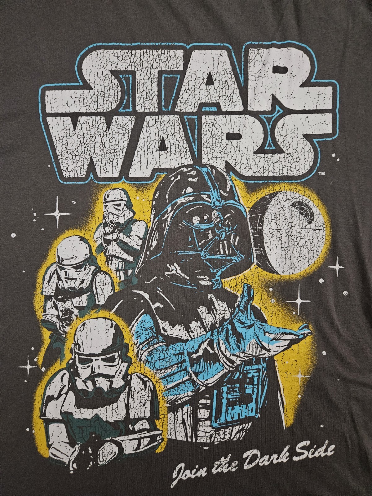 NWT Star Wars Ringer Short Sleeve Graphic T-Shirt Medium Join The Dark Side