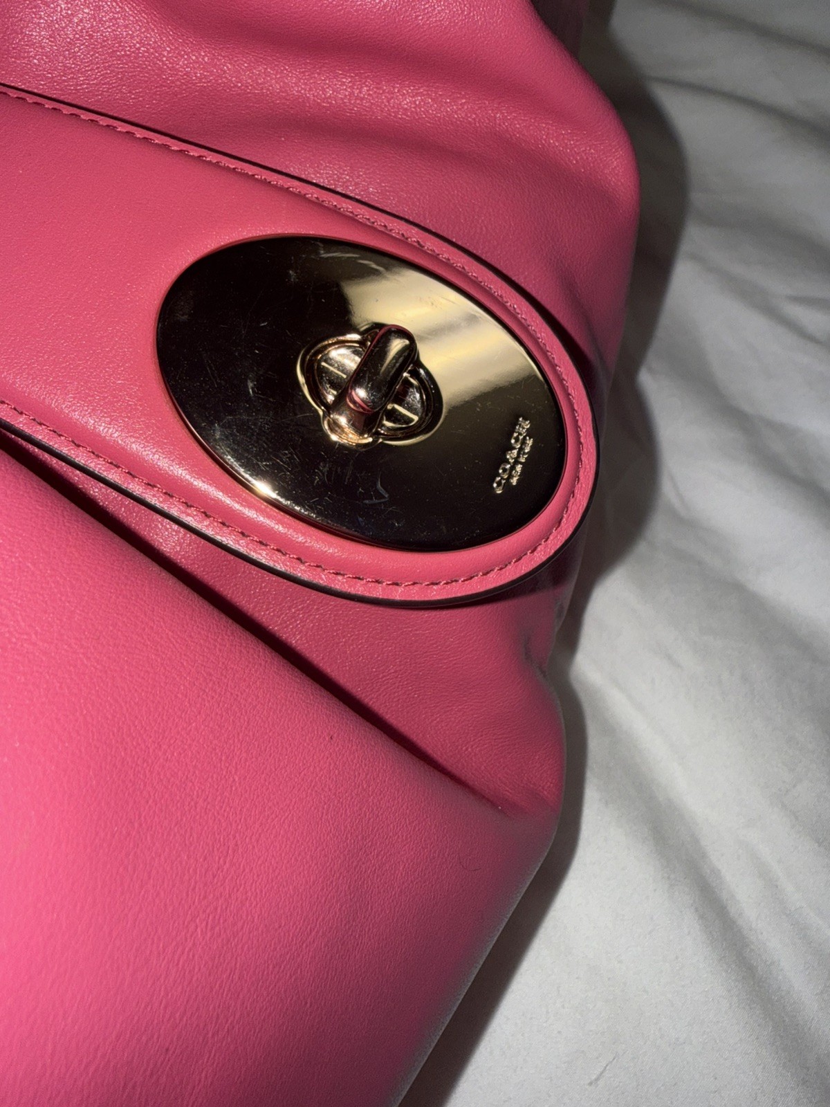 Gorgeous COACH pink Madison Carlyle Should Bag EXCELLENT CONDITION