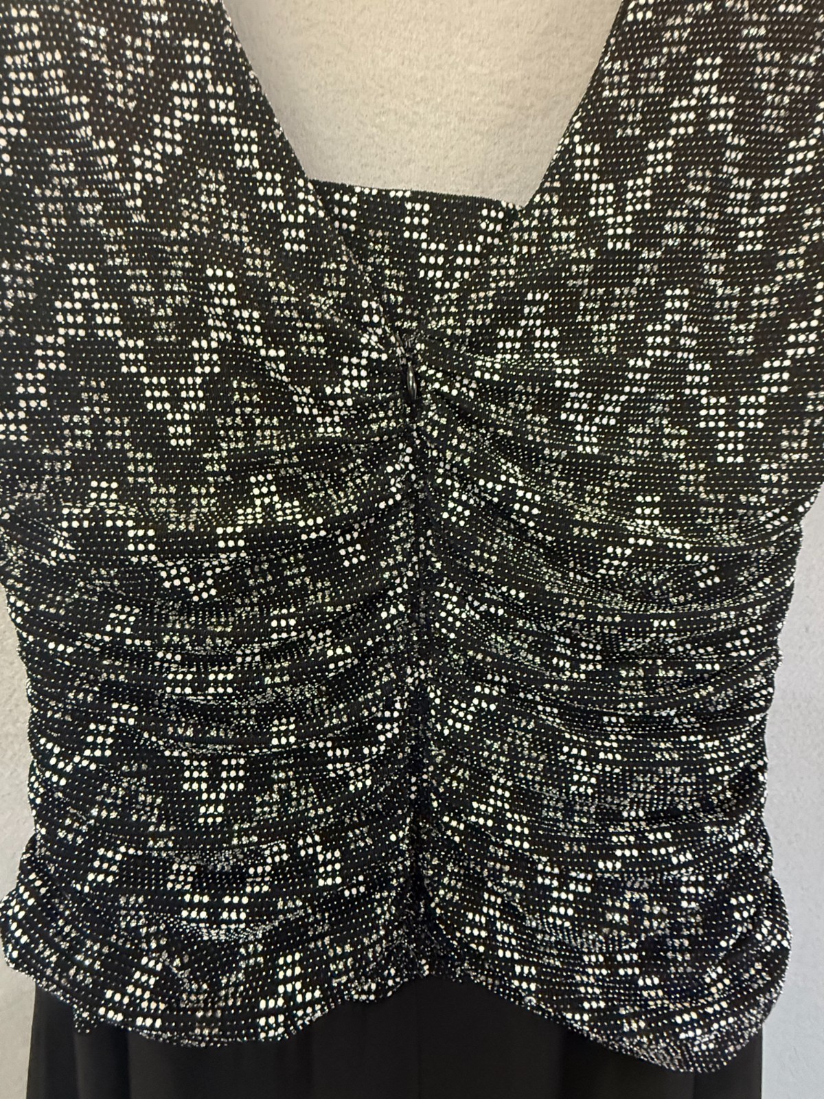 Womens R & M Richards Black Jumpsuit black dressy Size 12 Hand wash