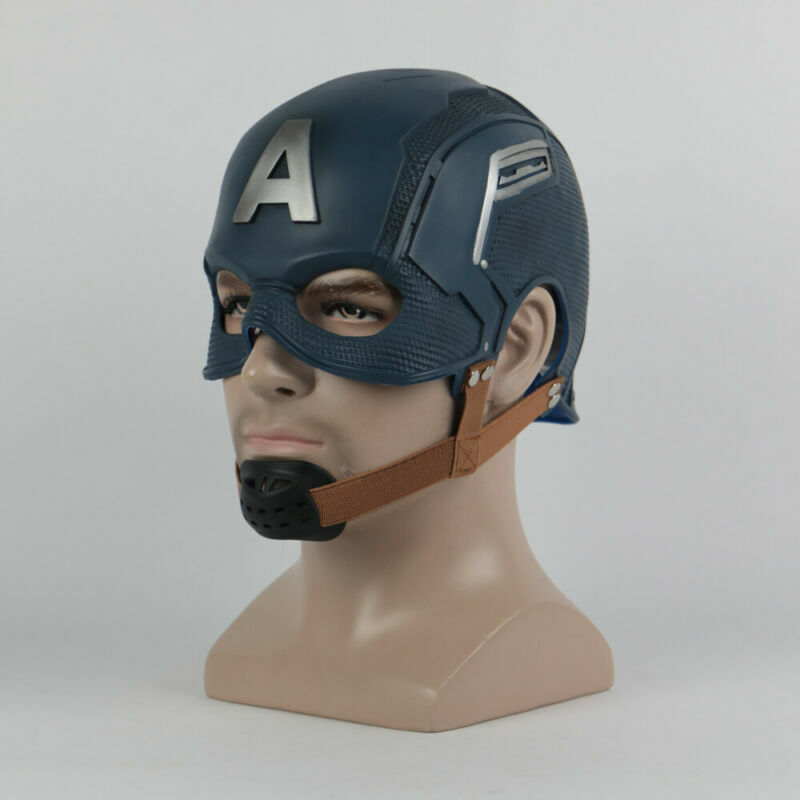 Cosplay Captain America Mask Endgame Superhero Halloween Masquerade Helmet Props