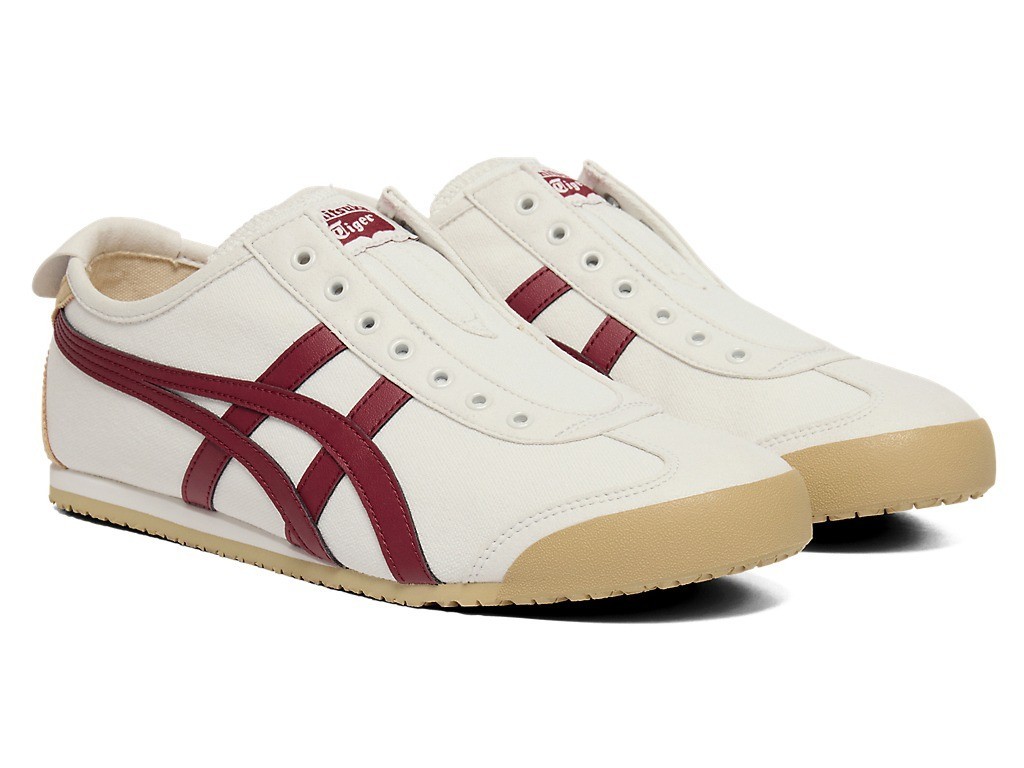 Onitsuka Tiger MEXICO 66 SLIP-ON 1183A360 131 Off-White Beet Juice Men Shoes