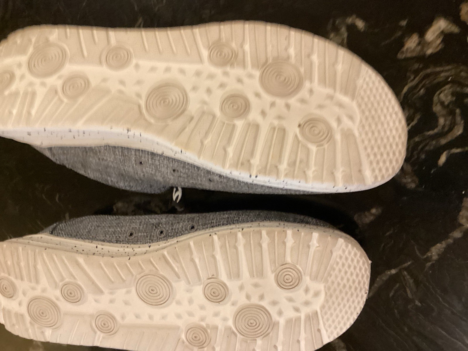 HOBIBEAR Wide Toe Barefoot Shoes Slip-on Gray Knitted Fabric Upper Mens Sz 12