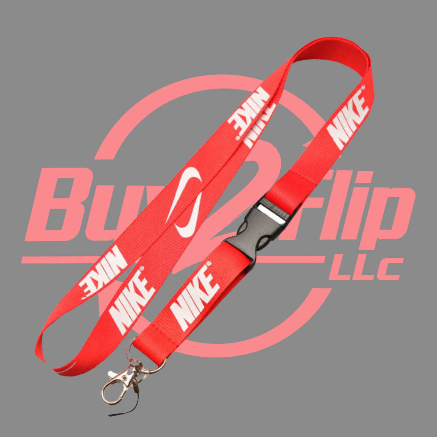 NEW! Nike Lanyard Keychain, ID Badge, Detachable Key Holder / ALL COLORS AVAIL.