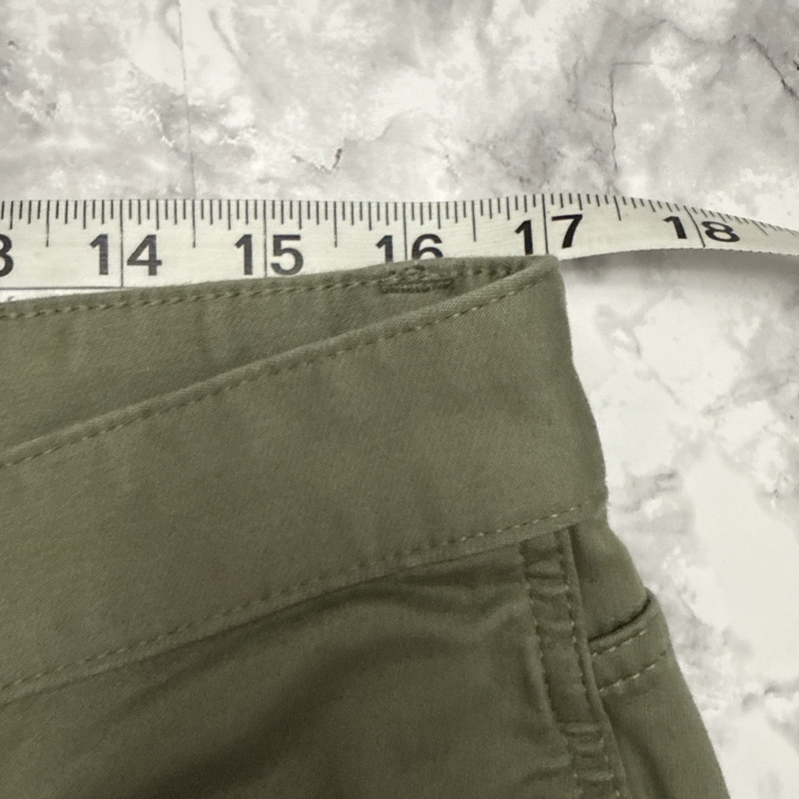 Tommy Hilfiger THFlex Men’s Olive Green Chino Size 34×32 Stretch Straight Slim
